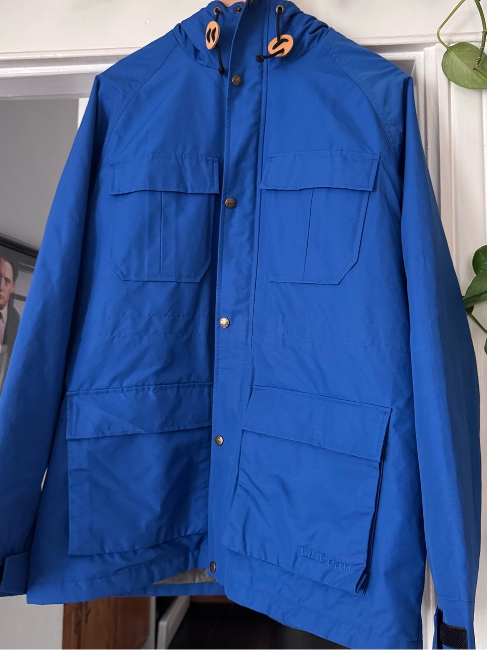 LL Bean Original Baxter State Parka 82 Blue Thinsulate Insulated Jacket Mens L